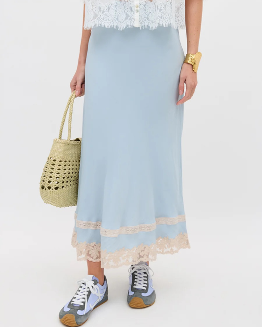 Costanza Skirt in Bluebell by RIXO