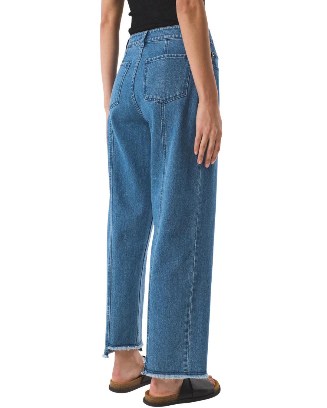 Sol Straight Mid Wash Jeans by AKYN