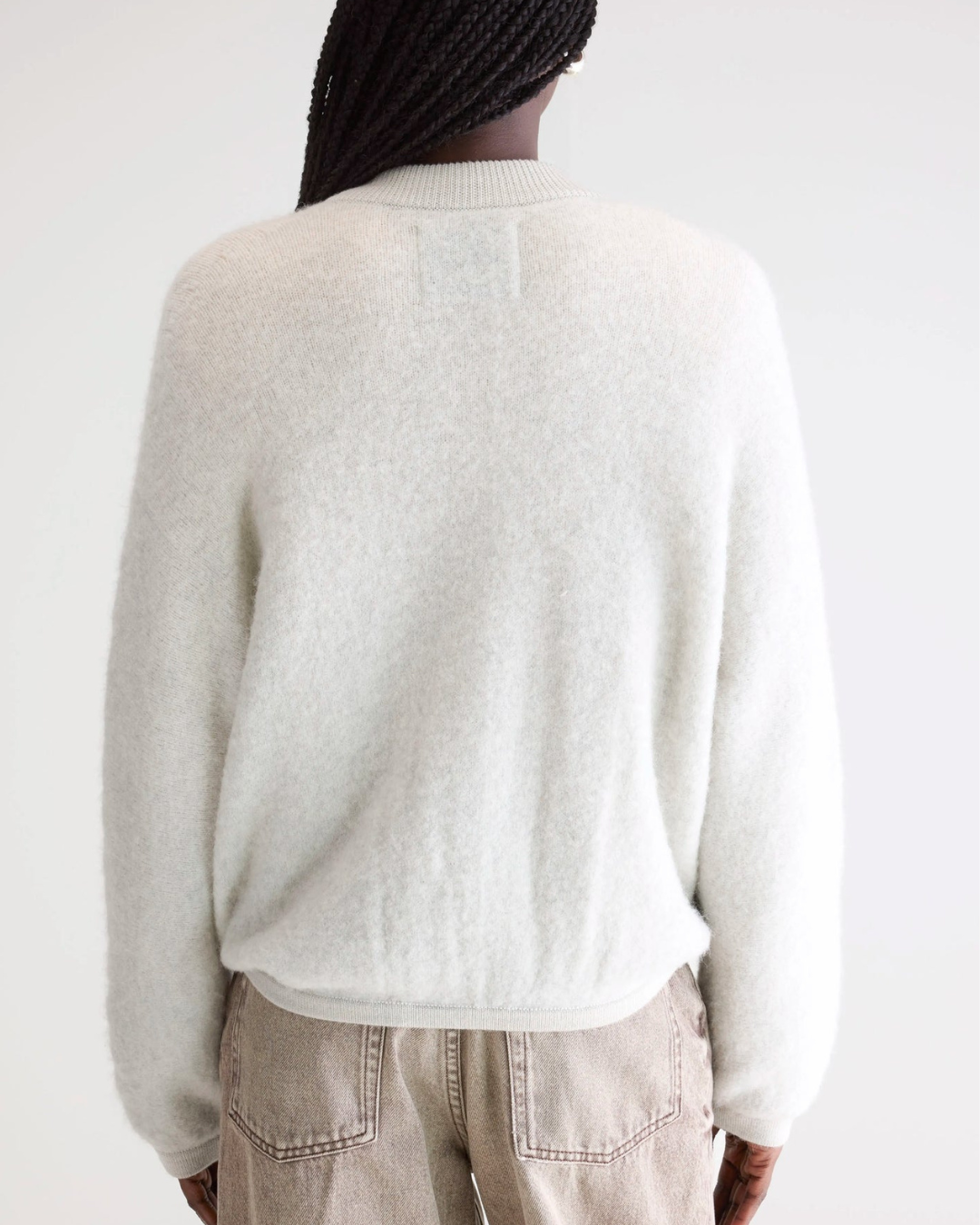 Asedi Zip Up Cardigan in Oyster by Bellerose
