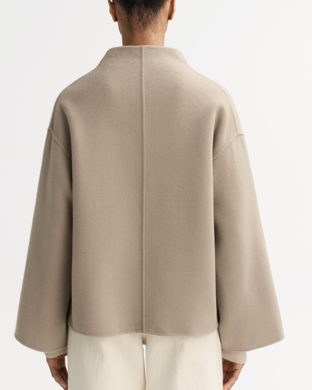 Short Jacket in Dark Sand by SOFT GOAT