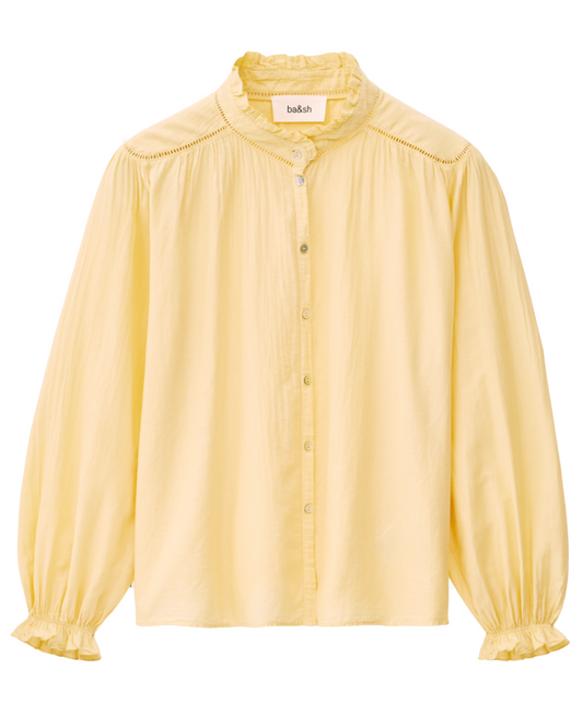 Tabbie Chemise Blouse in Jaune by BA&SH