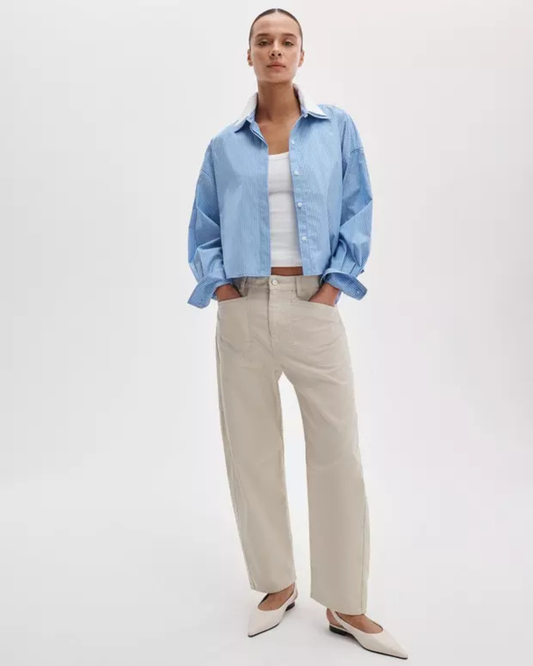 Stevie Utility Tapered Pant in Tan by Rag & Bone