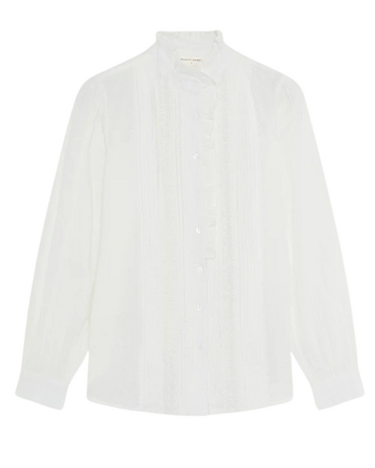 Bella Blouse in Pearl by Maison Hotel