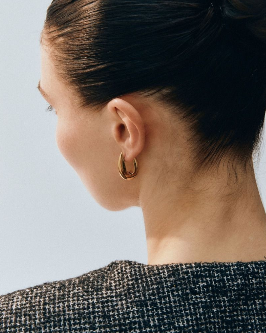 Crest Hoops in Gold by EDBLAD
