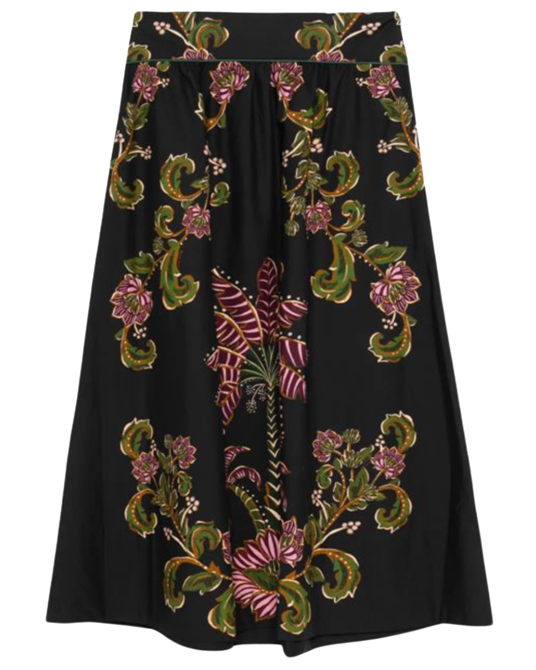 Black Ravenala Midi Skirt by FARM Rio