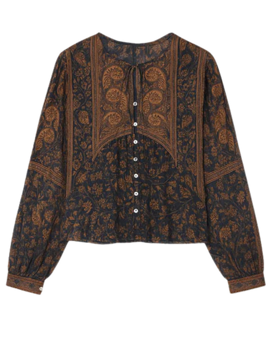 Melba Blouse in Blue by Sea New York