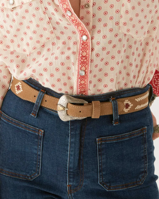 Navajo Belt in Rombo Brown by Maison Hotel