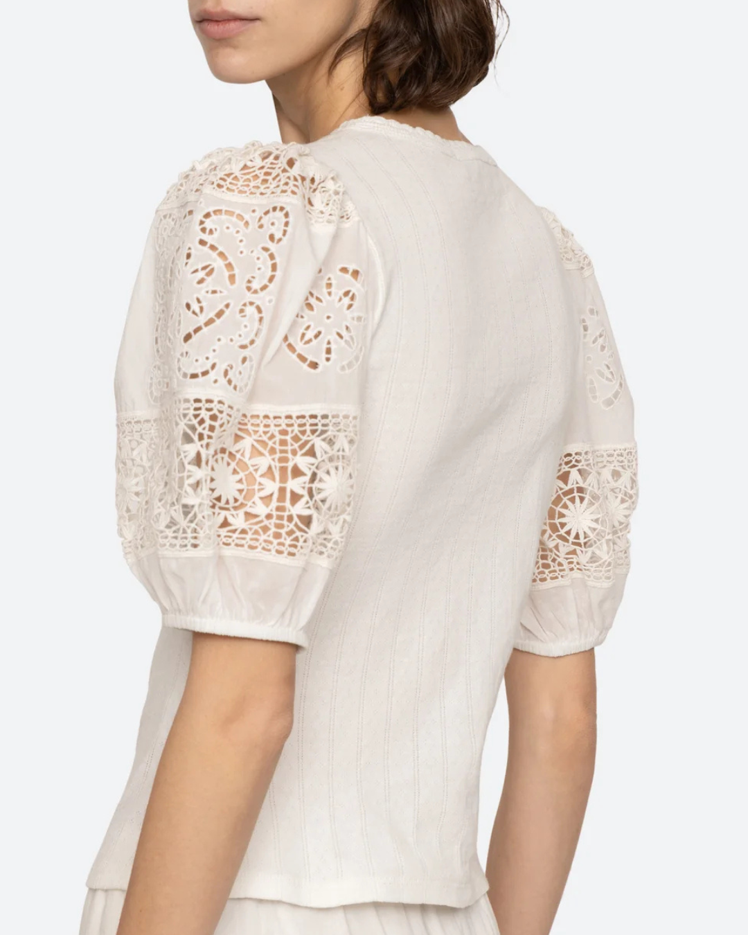 Dahlia Eyelet Sleeve Tee by Sea New York
