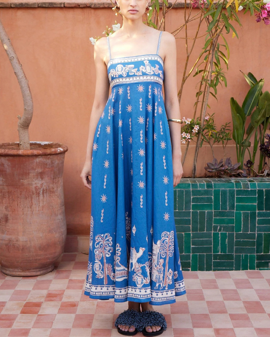 Acacia Sundress in Blue by Alemais