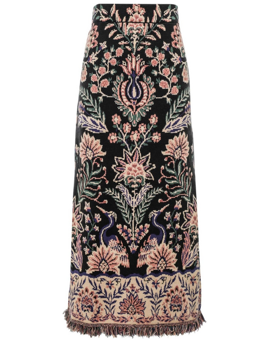 Marvelous Garden Knit Midi Skirt by FARM Rio