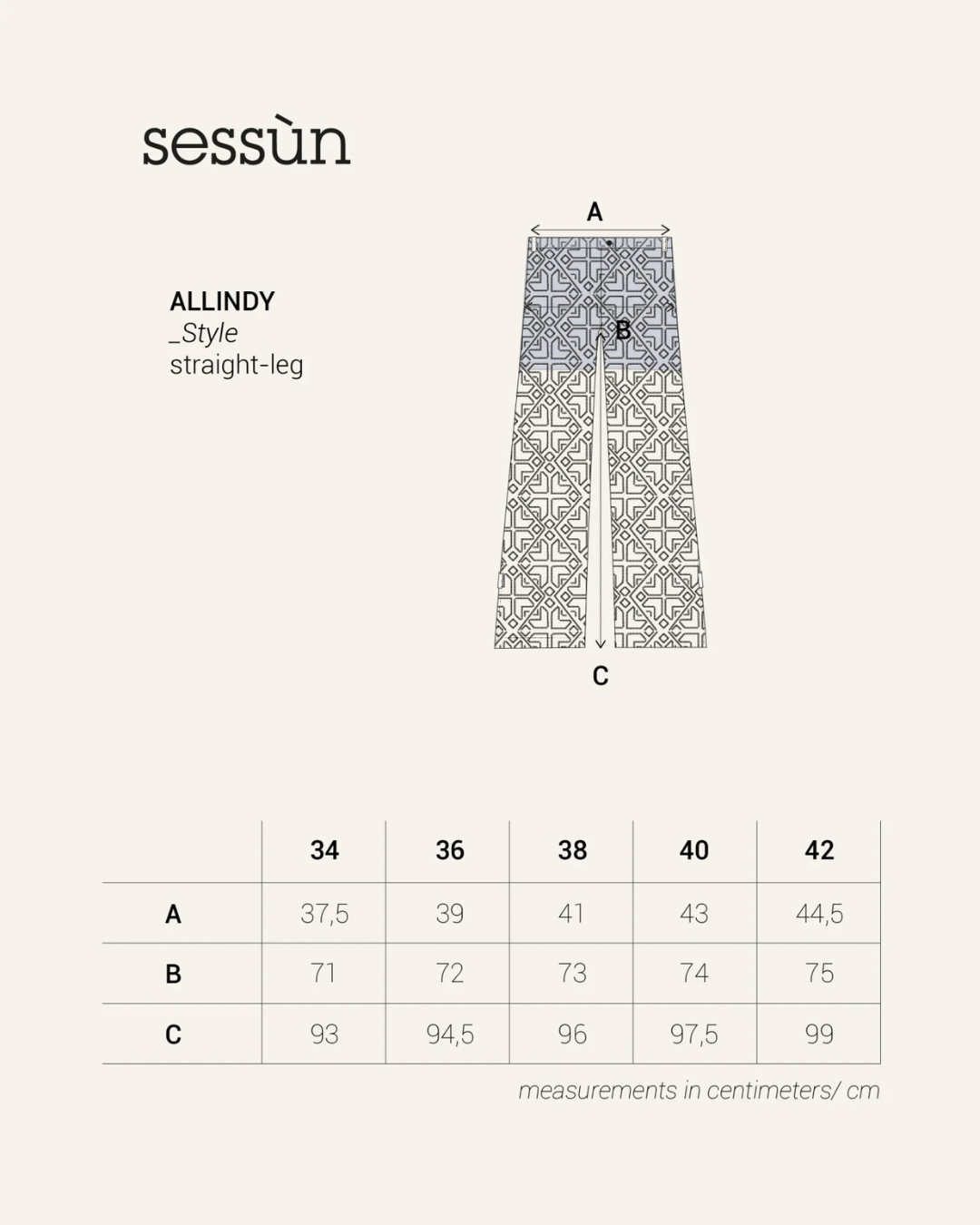 Allindy Embroidered Pants in Pampa by Sessùn