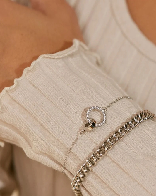 Eternal Orbit Bracelet in Silver by EDBLAD