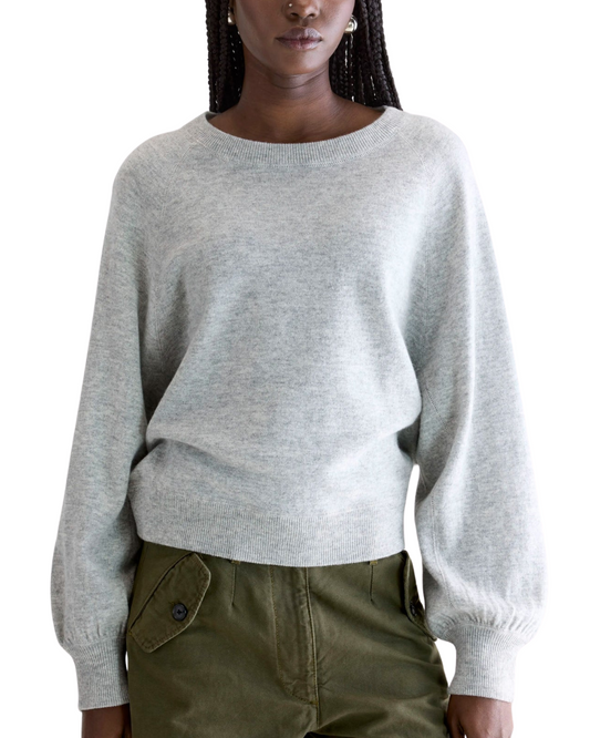 Spanne Crewneck Sweater in Light Grey by Bellerose