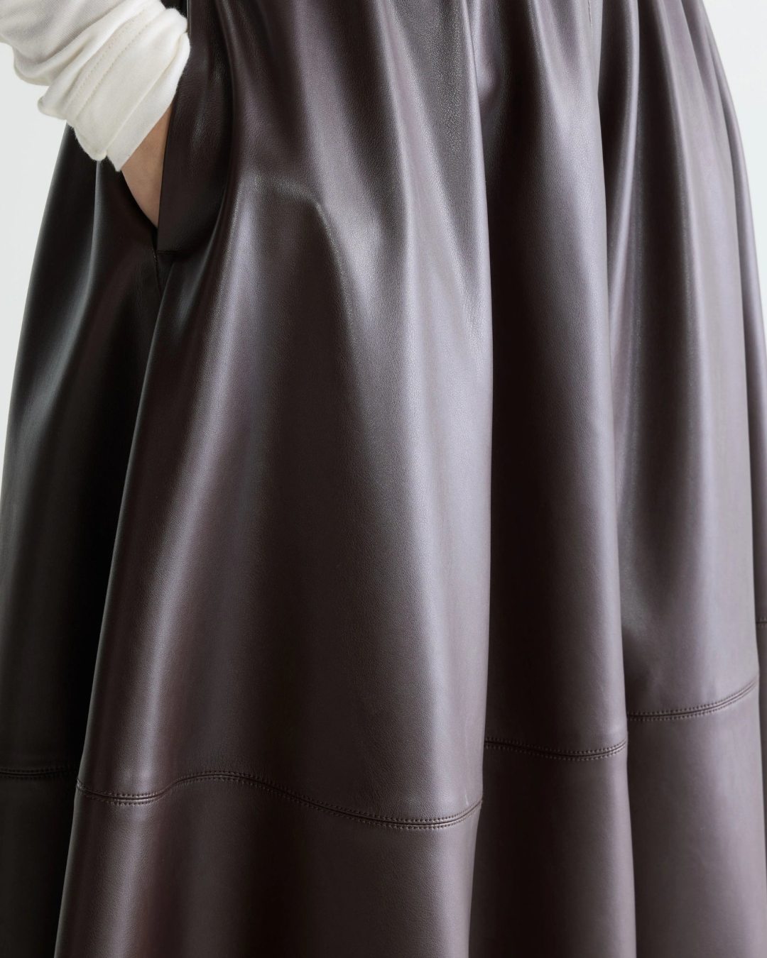 Hezra Faux Leather Long Skirt by Bellerose