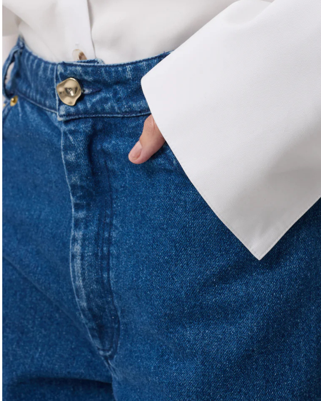 Dylan Classic Slim Straight Jeans in Midwash by AKYN