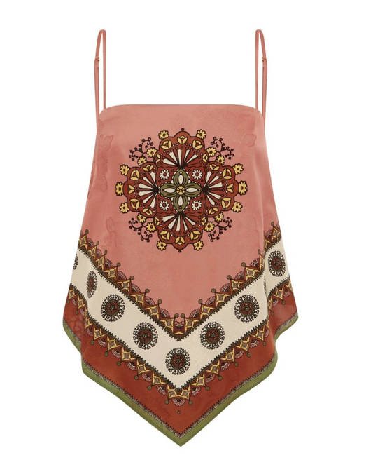 Contina Scarf Top in Multi by Alemais