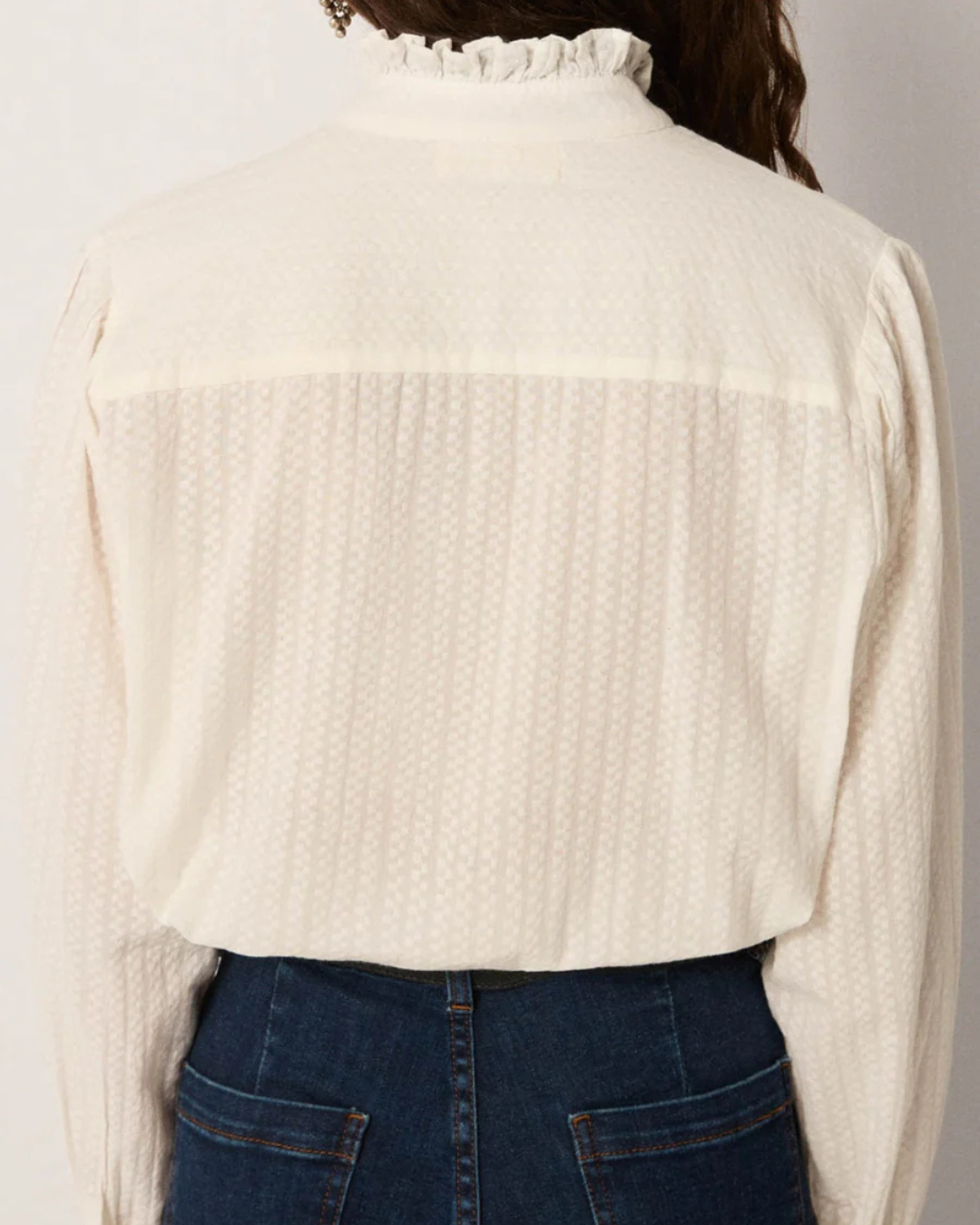 Bella Blouse in Pearl by Maison Hotel