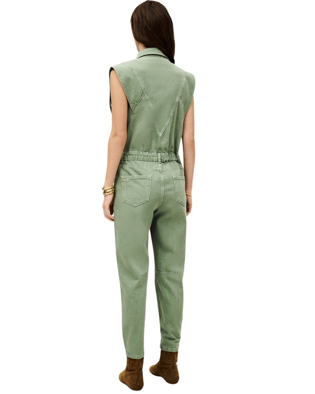 Figo Jumpsuit in Vert by BA&SH
