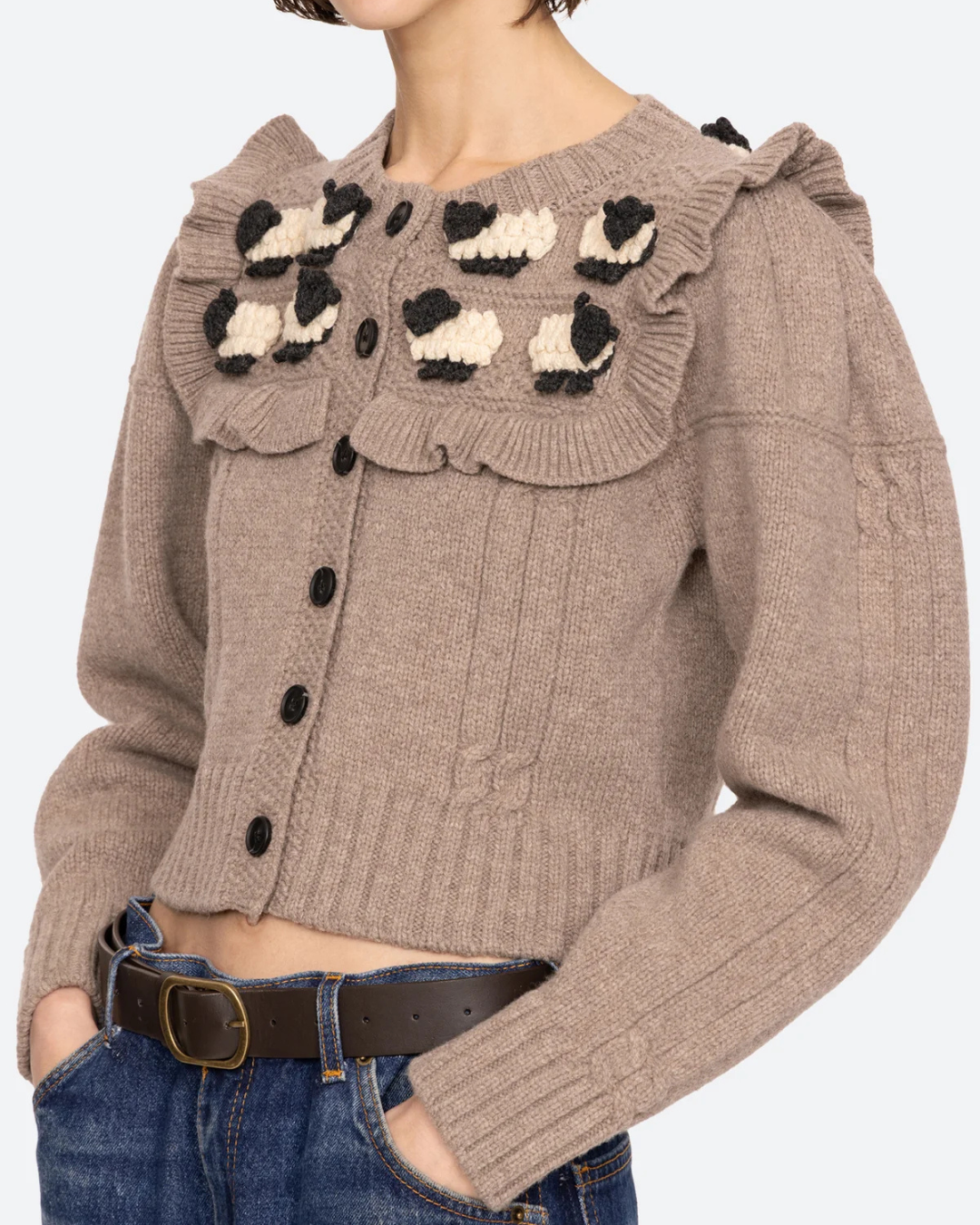 Benny Sheep Crochet Cardigan by Sea New York