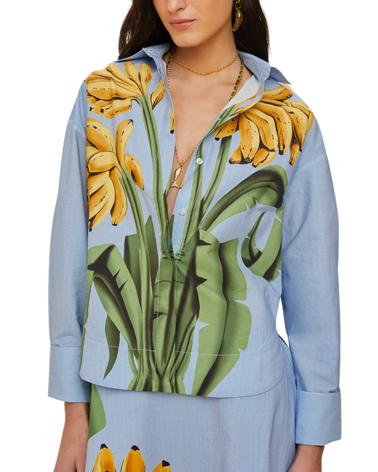 Blue Banana Cocina Striped Shirt by FARM Rio