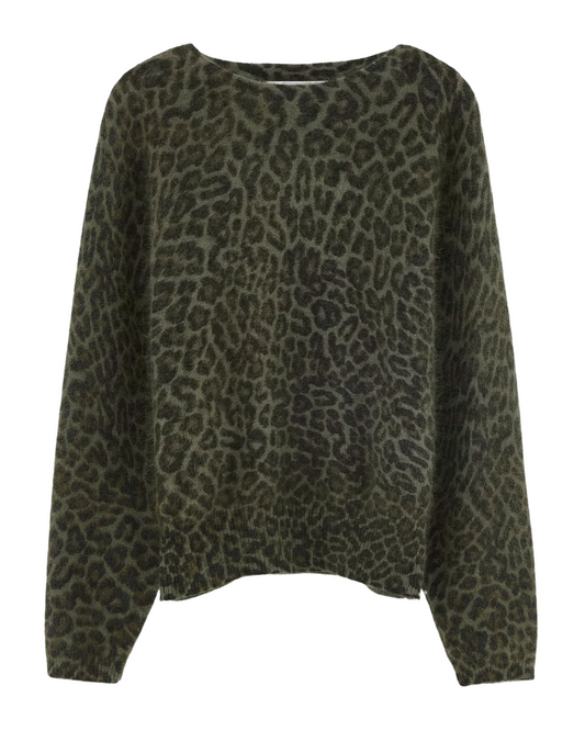 Dioal Leopard Print Sweater by Bellerose