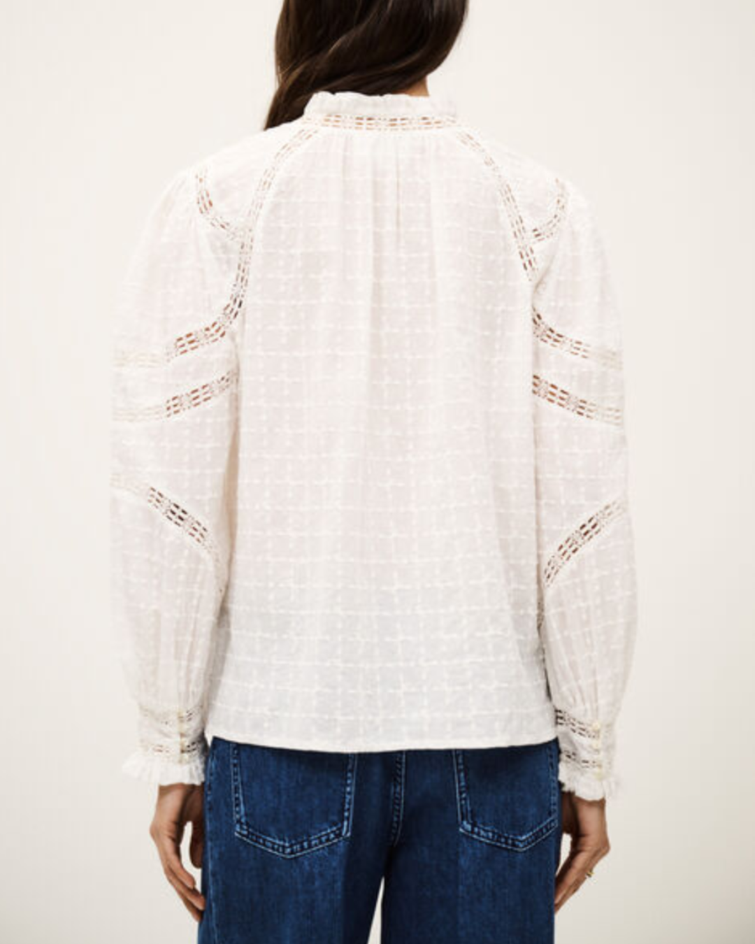 Brona Blouse in Ecru by BA&SH