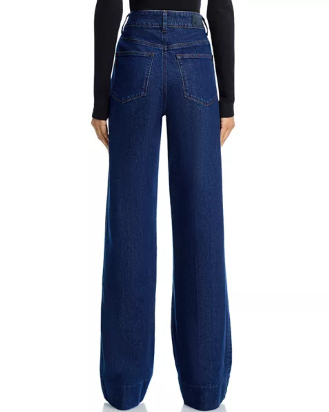 Sasha High Rise Patch Pocket Wide Leg Jeans in Enfield by PAIGE