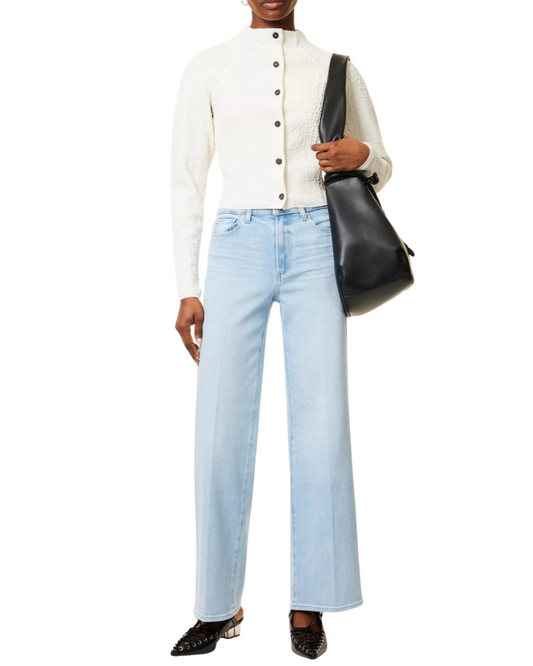 Anessa Wide Leg Stretch 31” Jean in Suki Distressed by Paige
