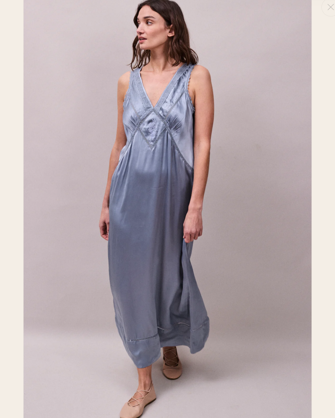 Primrose Dress in Cornflower Blue by FAUNE
