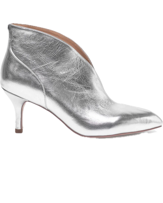 Valentine Low Cut Boots in Metallic Silver by Shoe The Bear