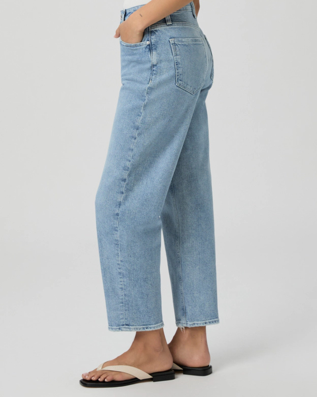 Alexis Barrel Leg Jean in Verse by Paige