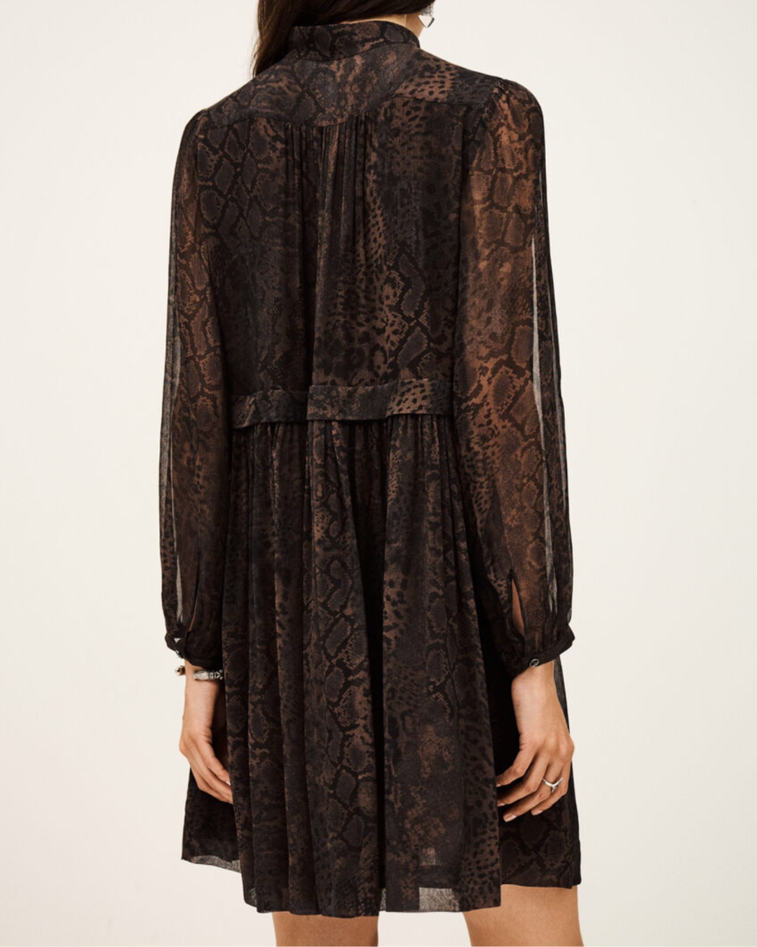 Simba Short Dress in Marron by BA&SH