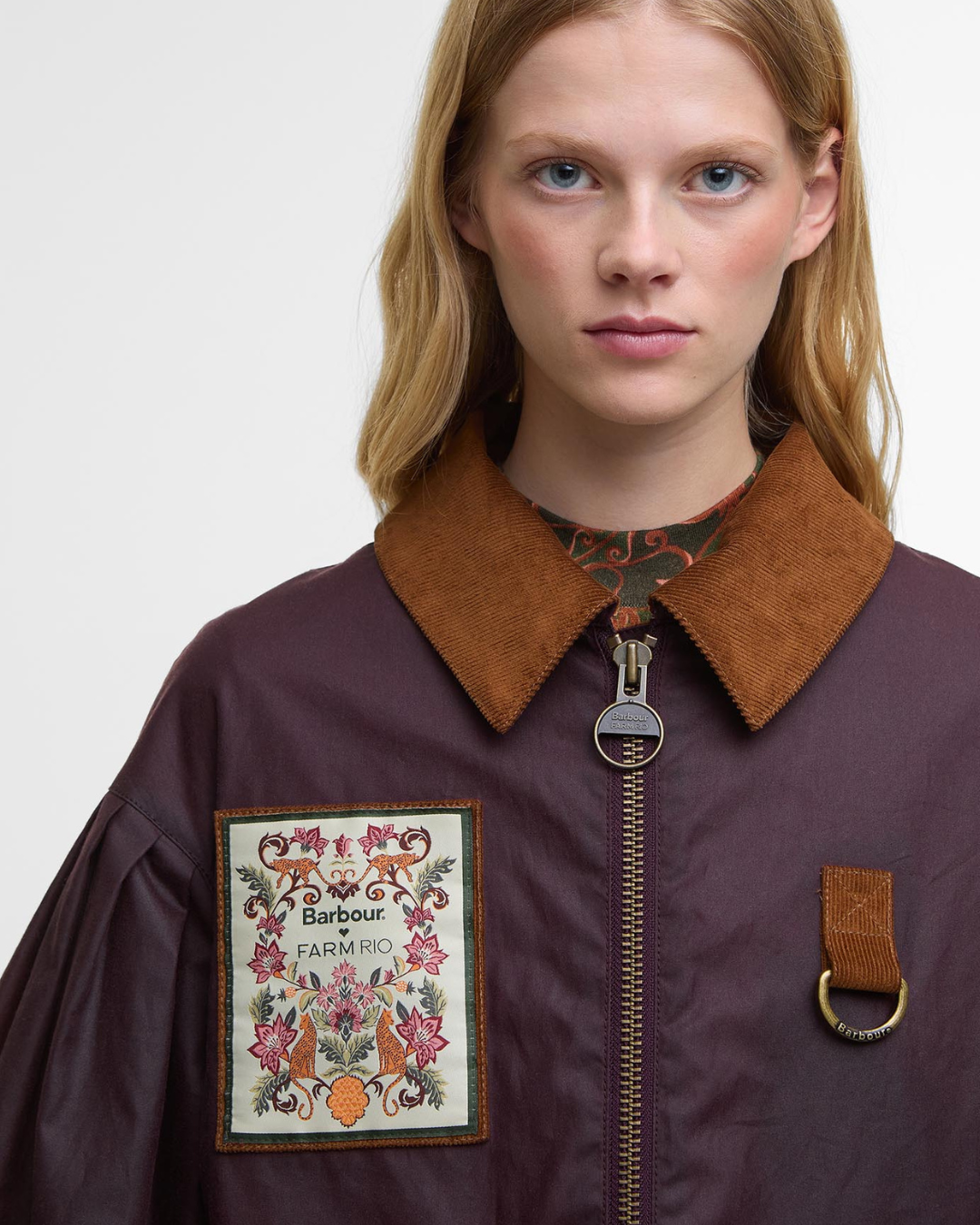 Thais Wax Jacket by Barbour x FARM Rio