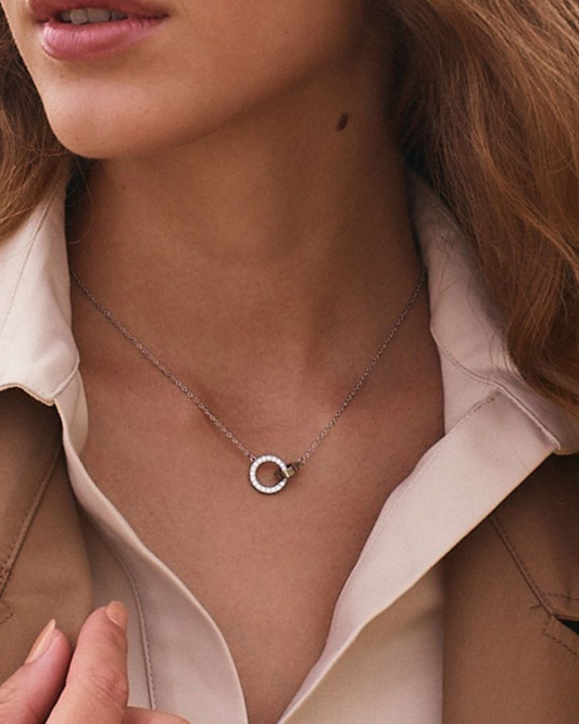 Eternal Orbit Necklace in Silver by EDBLAD