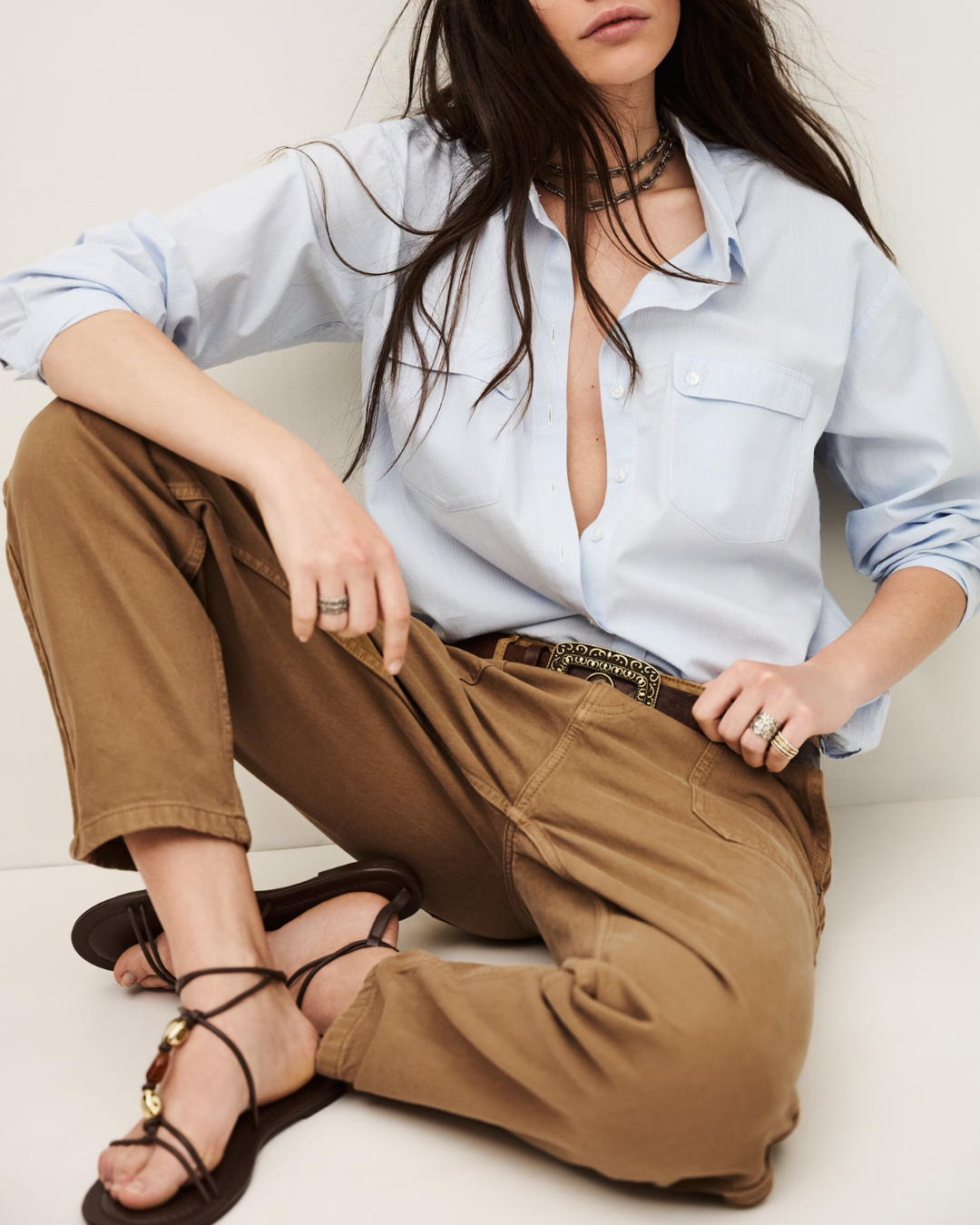 Cali Pants in Camel by BA&SH