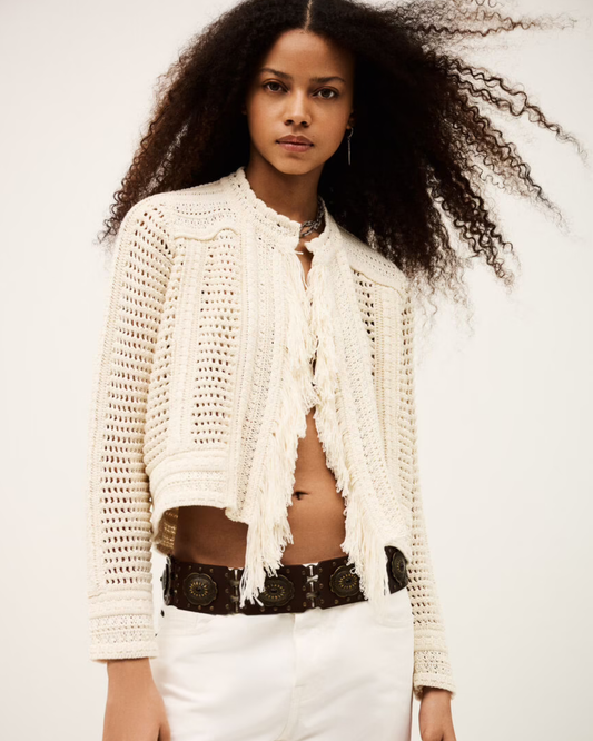 Bianca Cardigan in Ecru by BA&SH