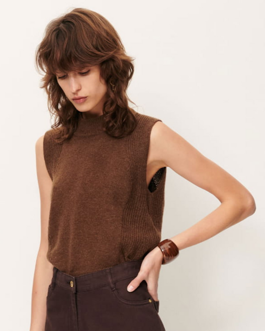 Baynino Sweater in Dark Stone by Sessún