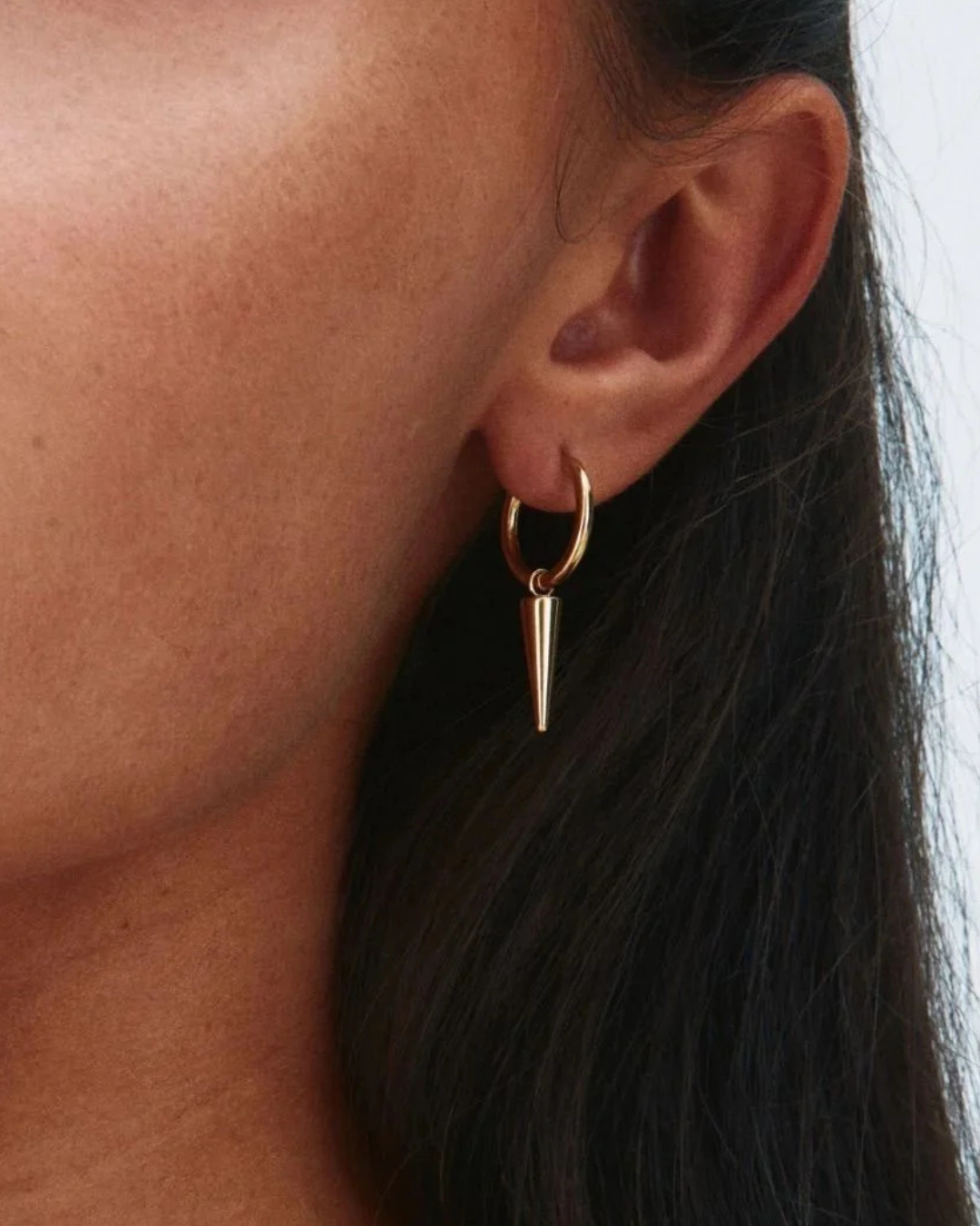 Peak Hoops in Gold by EDBLAD