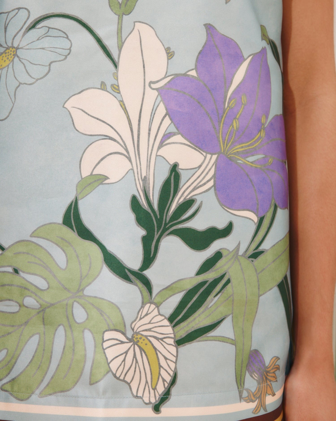 Alfie Top in Ice Blue by Alemais