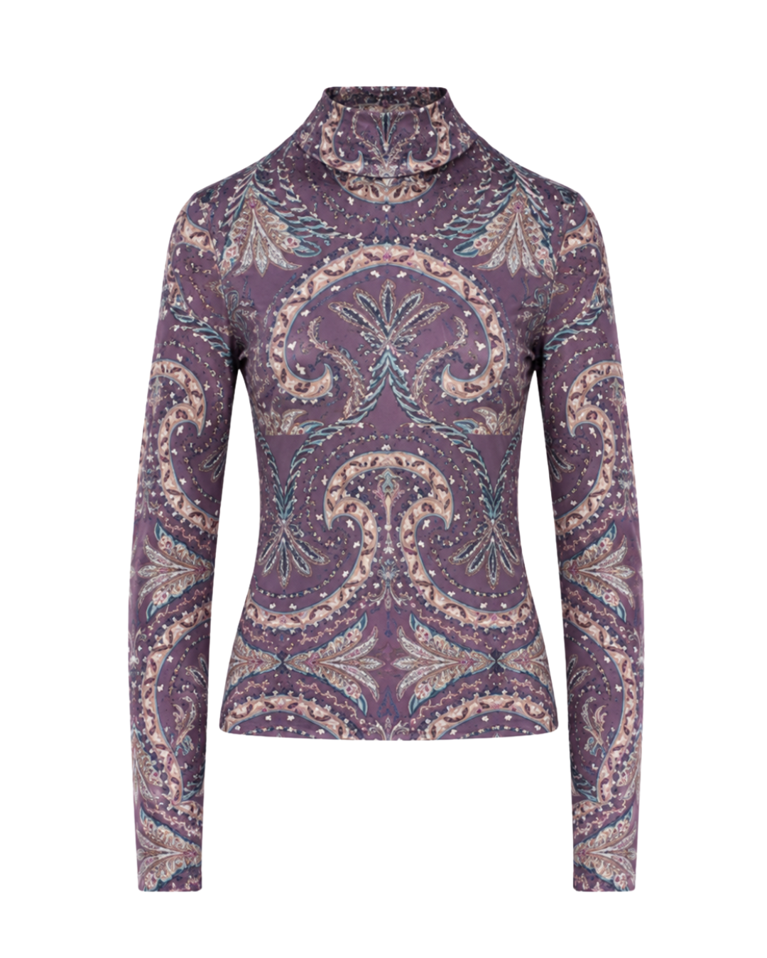 Nate Top in Dark Eggplant Multi by Veronica Beard