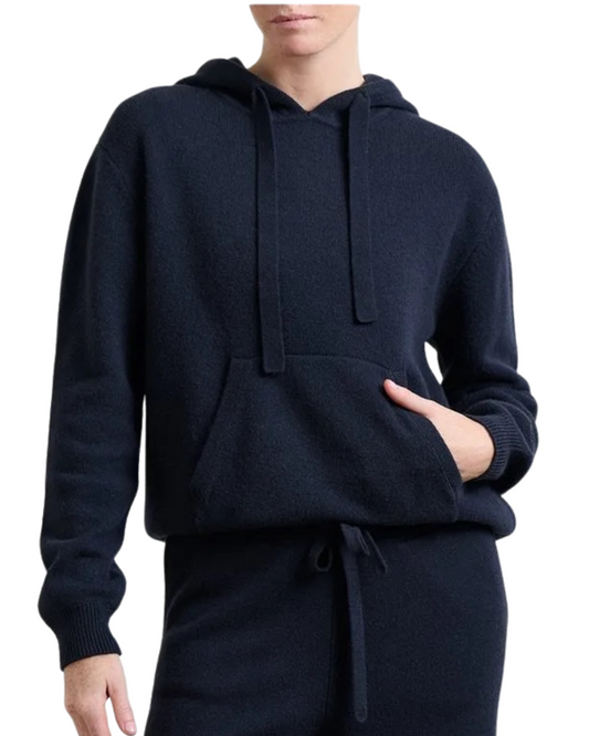 Merino Oversize Hoodie in Dark Ink by Jumper 1234