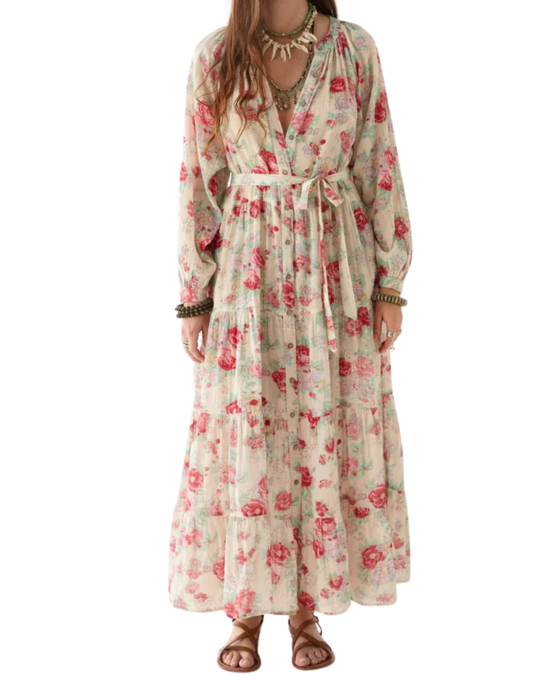 Agustina Dress in Candy Roses by Maison Hotel