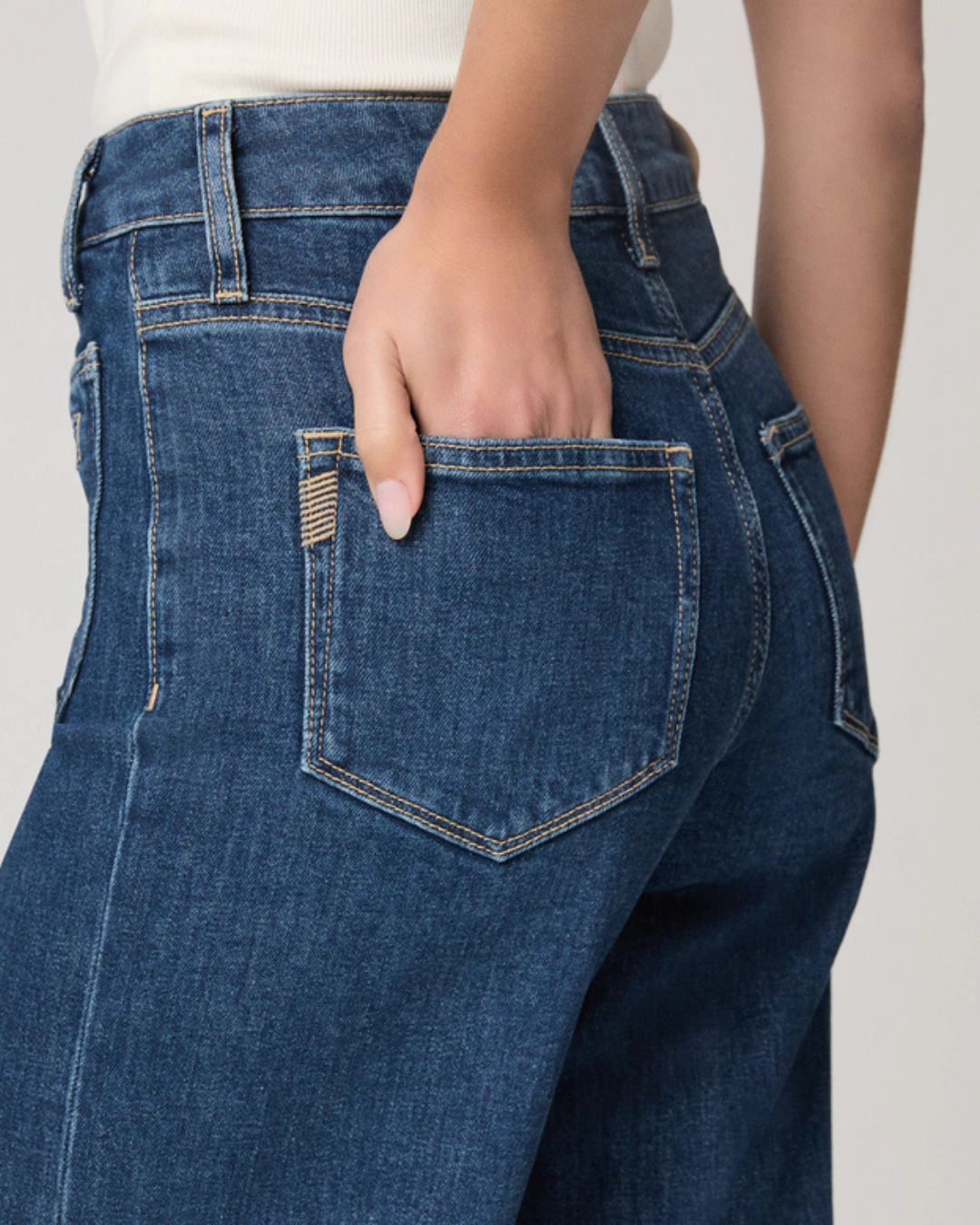 Anessa High Rise Ankle Wide Leg in Navigator by PAIGE