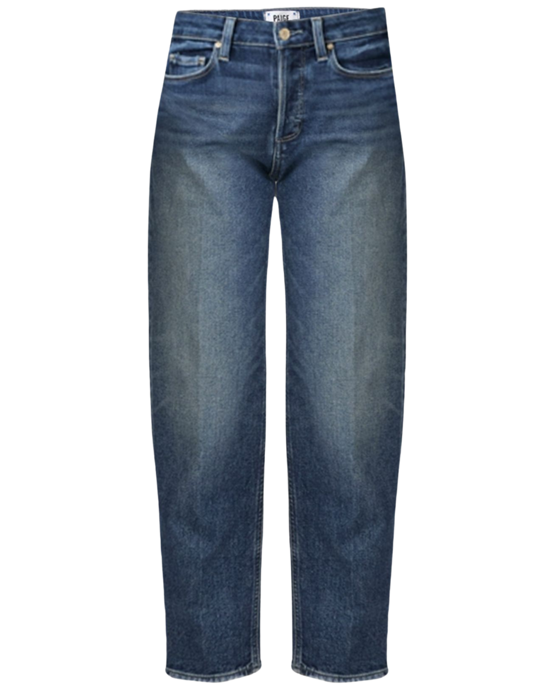 Alexis High Rise Barrel Jeans in Lovejoy Distressed by Paige