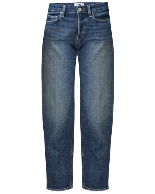 Alexis High Rise Barrel Jeans in Lovejoy Distressed by Paige