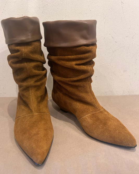 Magda Serraje Date in Tan Suede by GAIMO