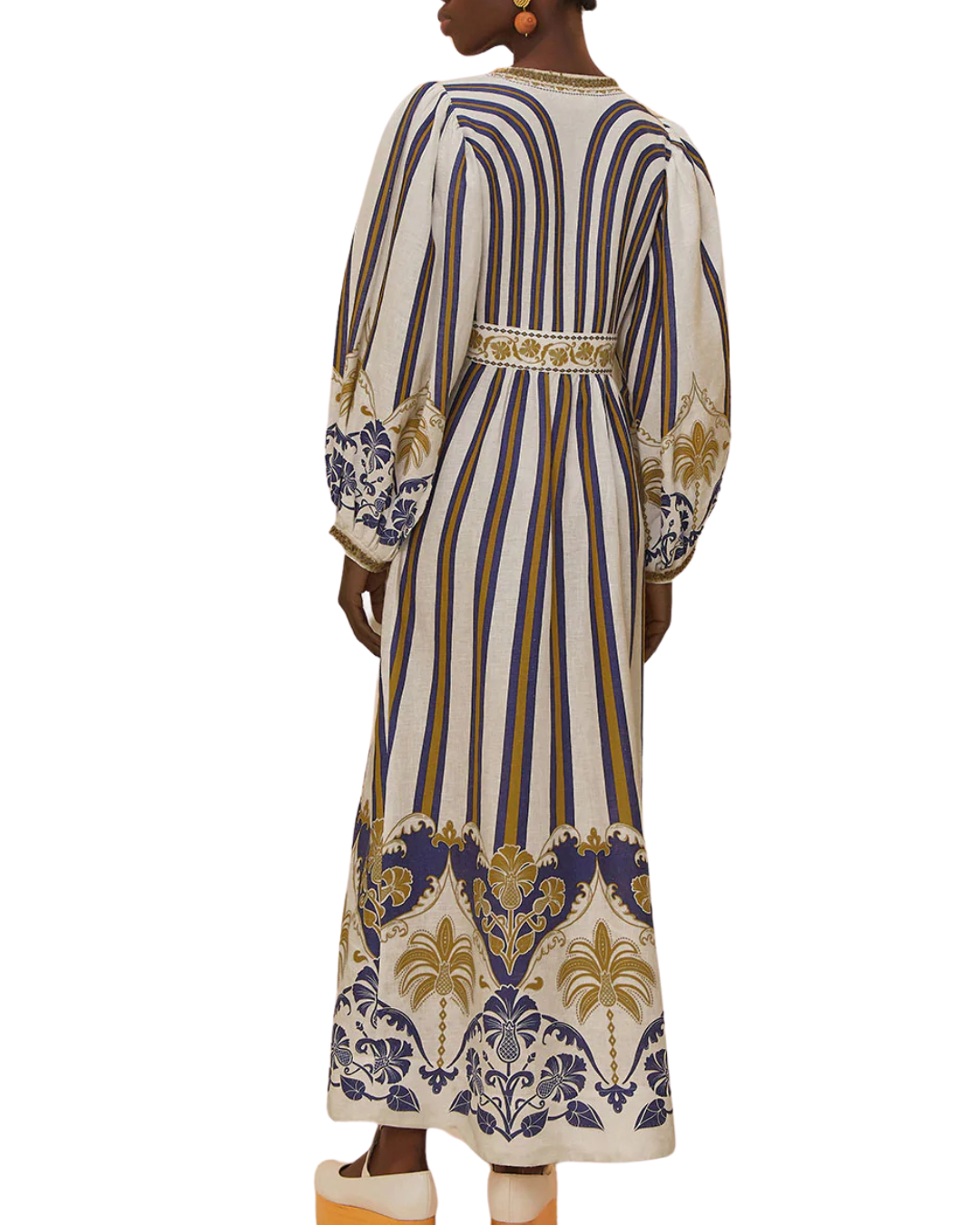 Off-White Pineapple Deco Maxi Dress by FARM Rio