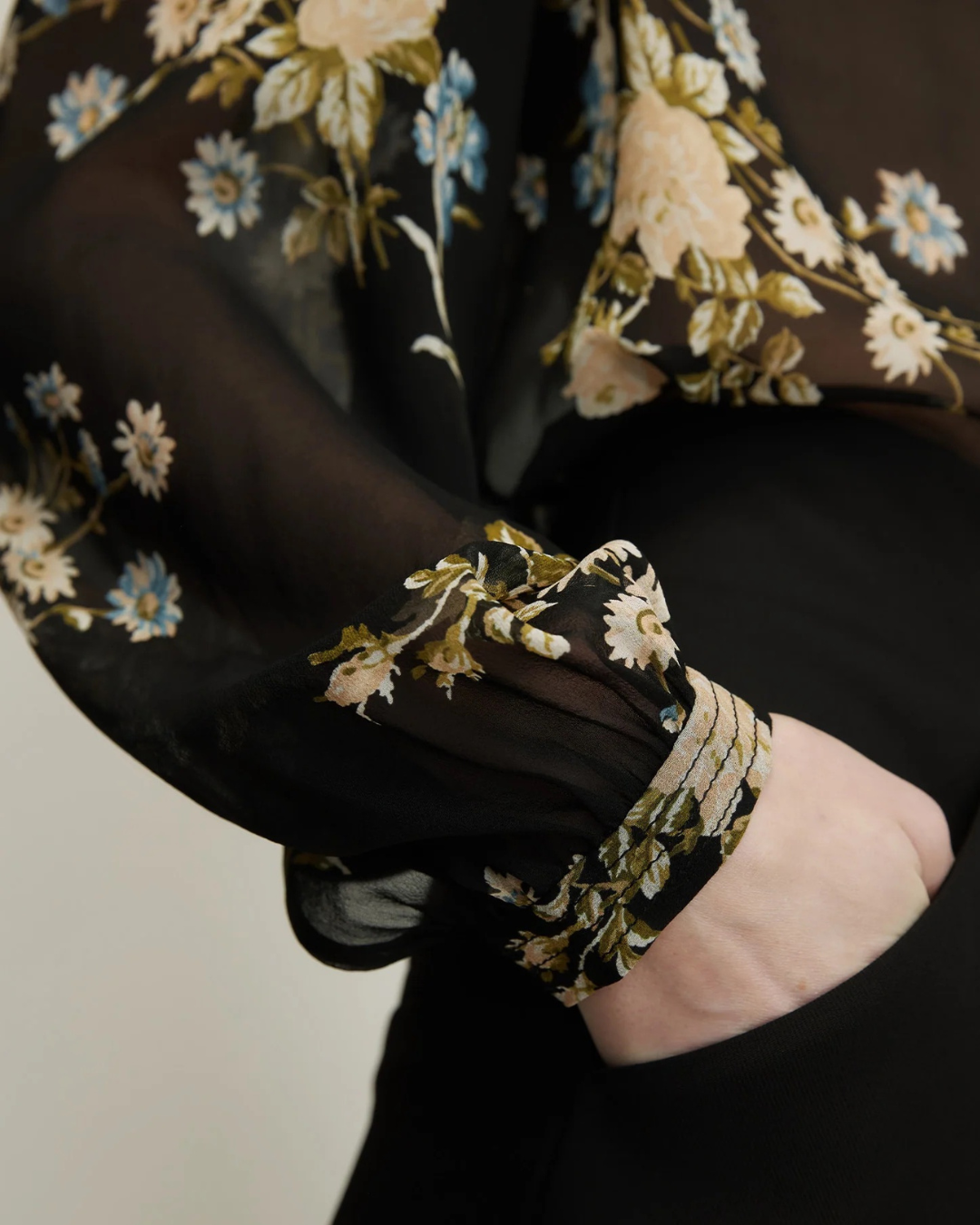 Ashlynn Blouse in Black Multi by Veronica Beard