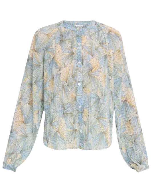 Fennel Pleated Blouse by Veronica Beard