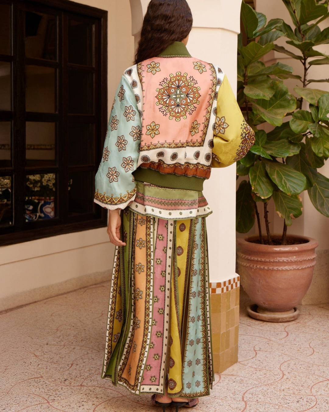 Contina Skirt in Multi by Alemais